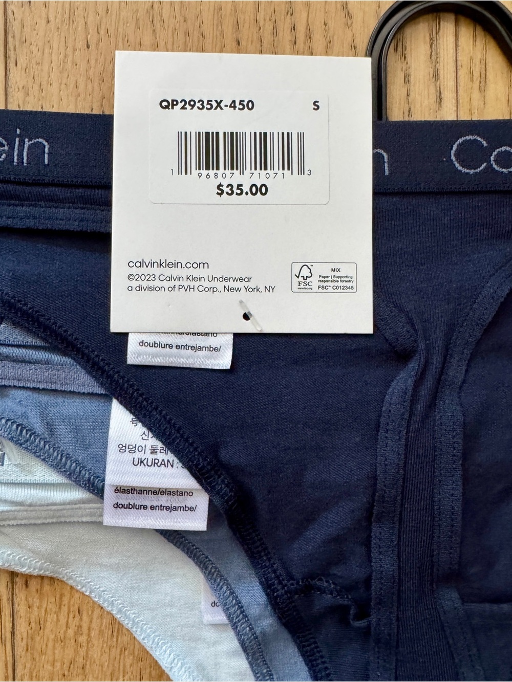 3 Calvin Klein Cotton Thong Size S - Picture 4 of 5